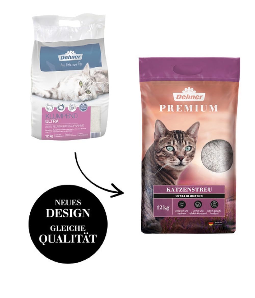Dehner Premium Katzenstreu Ultra klumpend 12 kg Bentonit