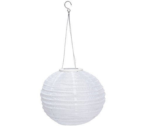 Dehner Premium Lovely Solar-Lampion 28 cm Nylon weiß