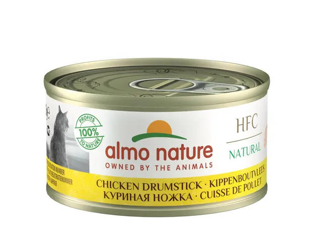 Almo Nature HFC Natural Nassfutter Huhn Drumstick 24x70 g transparent
