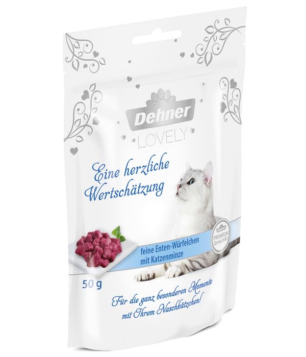 Dehner Premium Lovely Ente Katzensnack 12x50g getreidefrei