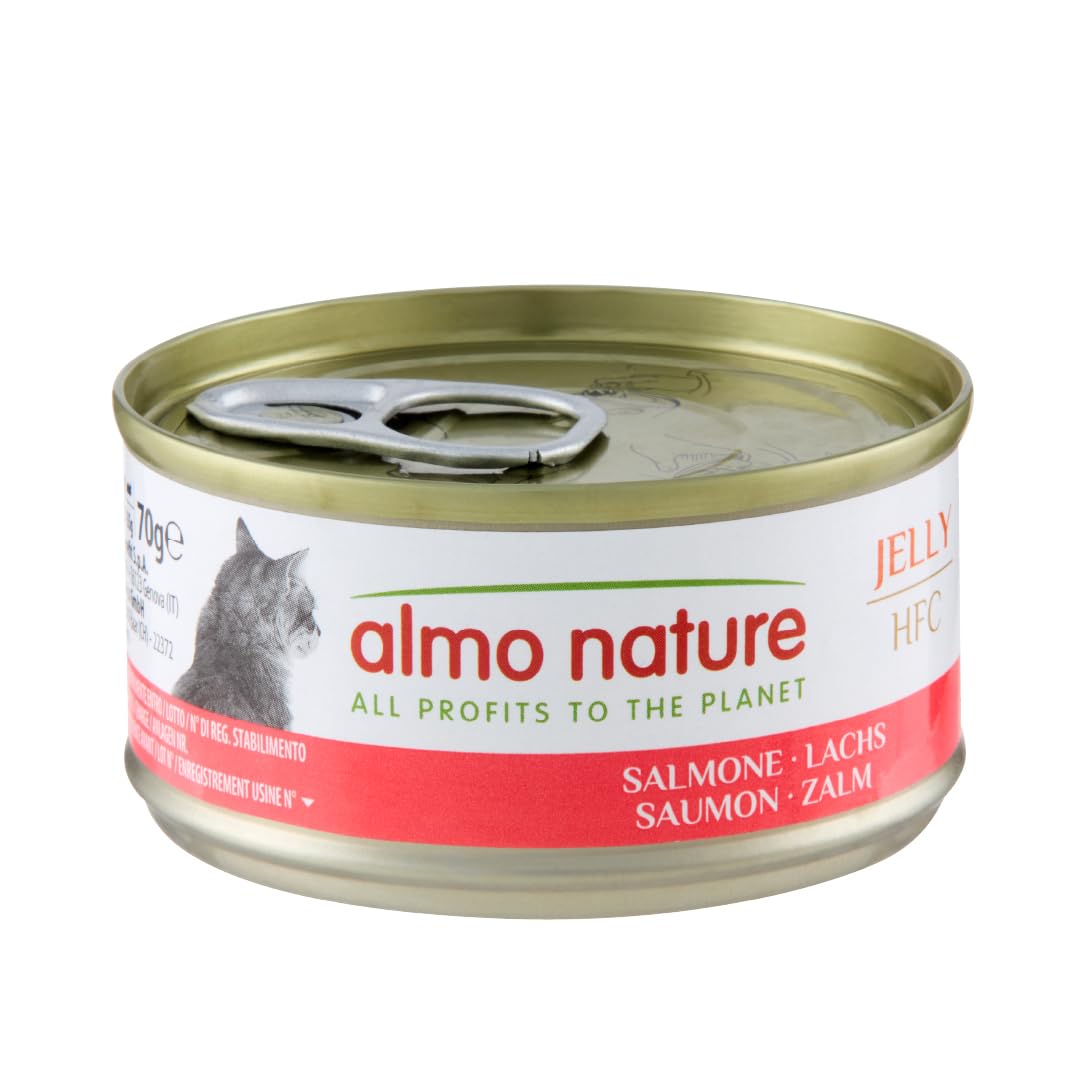 Almo Nature HFC Jelly Nassfutter Lachs 6x70g glutenfrei