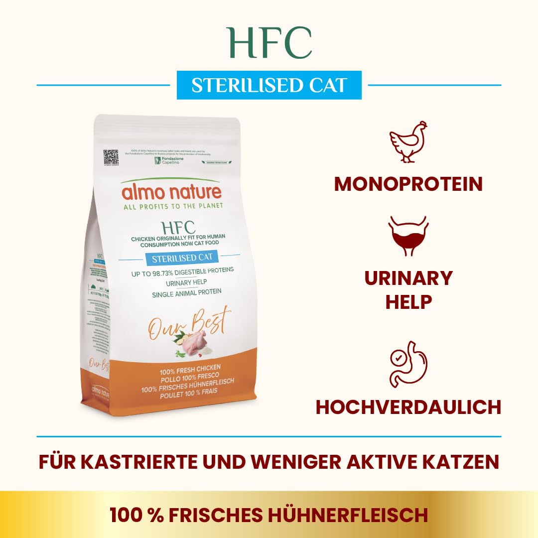 Almo Nature HFC Our Best Sterilized Trockenfutter Huhn 1,2 kg