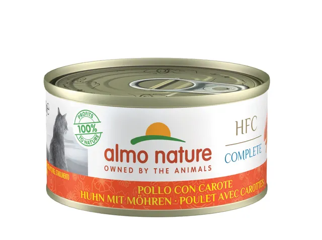 Almo Nature HFC Complete Katzennassfutter Huhn 24x70g