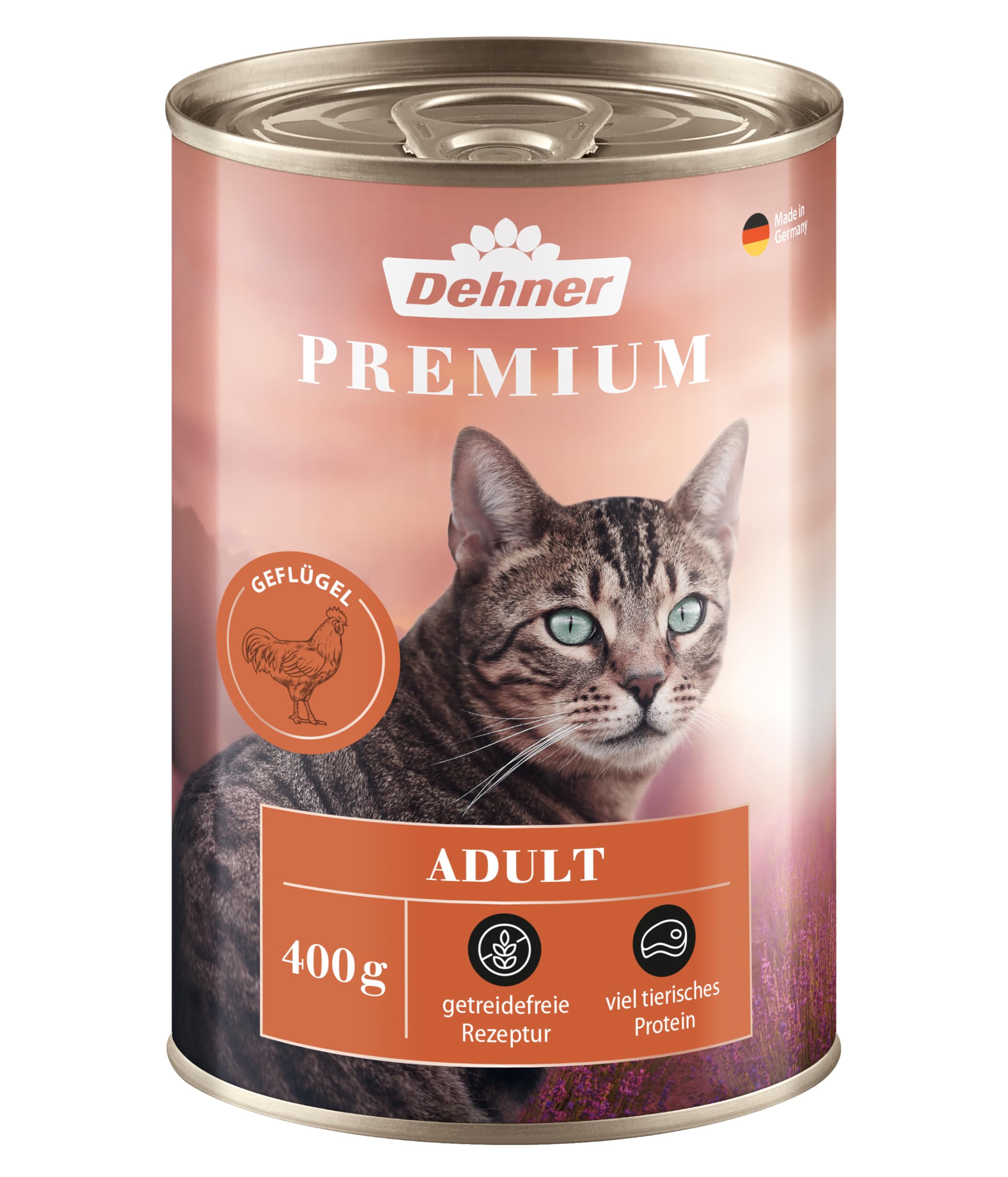 Dehner Premium Lovely Adult Nassfutter Geflügel 6x400g getreidefrei
