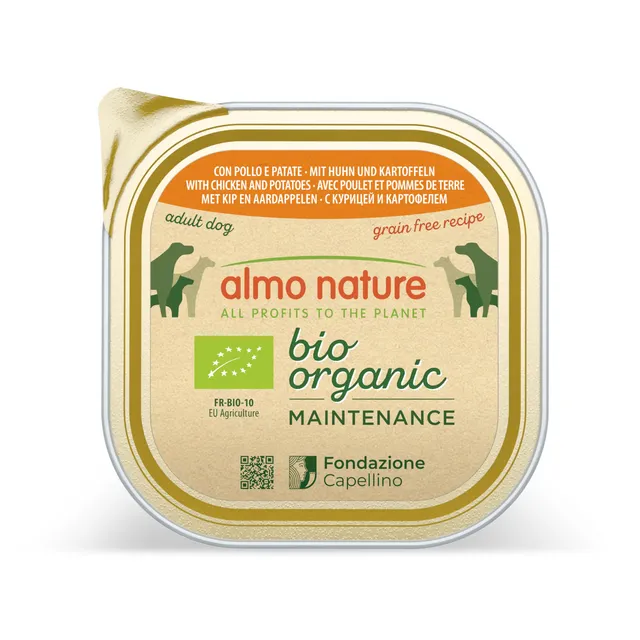 Almo Nature BioOrganic Nassfutter Huhn-Kartoffel 9x300g