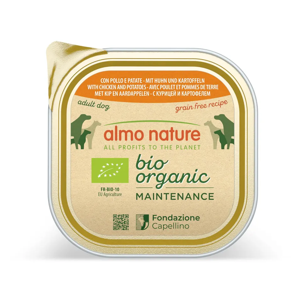Almo Nature BioOrganic Nassfutter Huhn-Kartoffel 9x300g