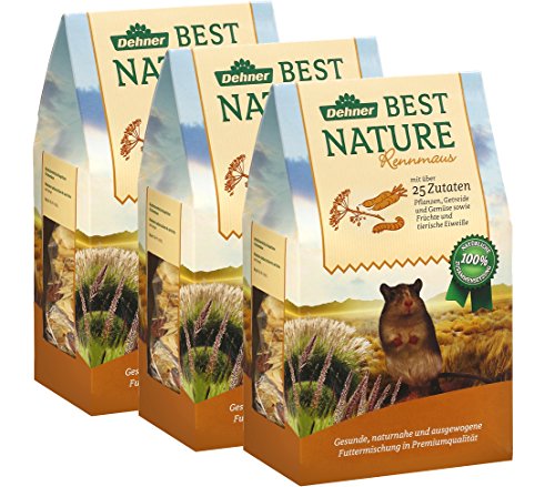 Dehner Best Nature Rennmausfutter 3x500g natürlich ohne Zusätze