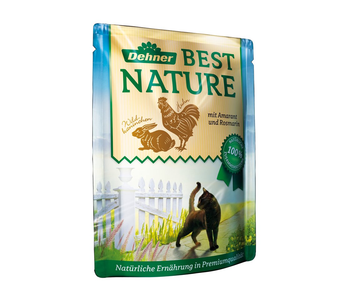 Dehner Best Nature Nassfutter Multipack 8x85 g 4 Sorten