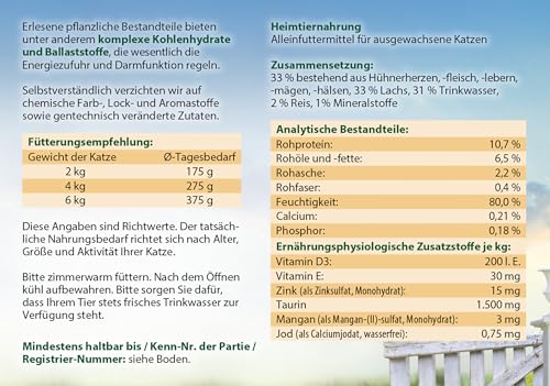 Dehner Best Nature Adult Nassfutter 6x200g Lachs Huhn