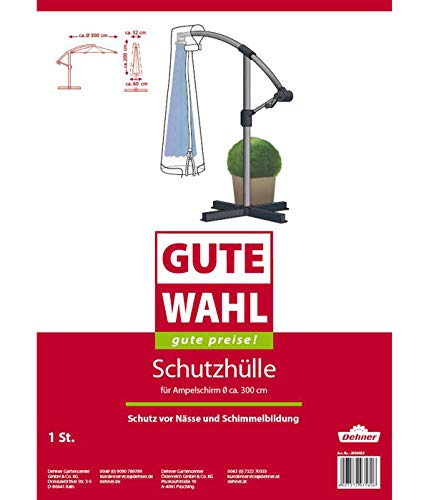 Dehner Gute Wahl Ampelschirm Schutzhülle transparent 200x60x22 PE