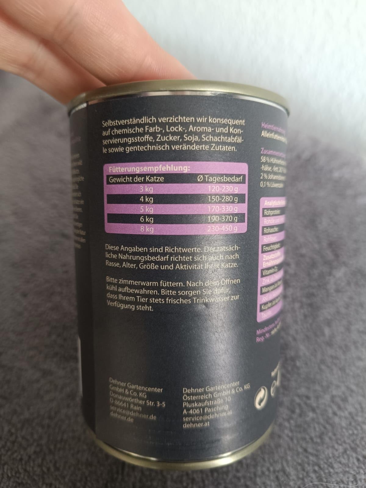 Dehner Wild Nature Heidetal Nassfutter Kaninchen 6x400 g