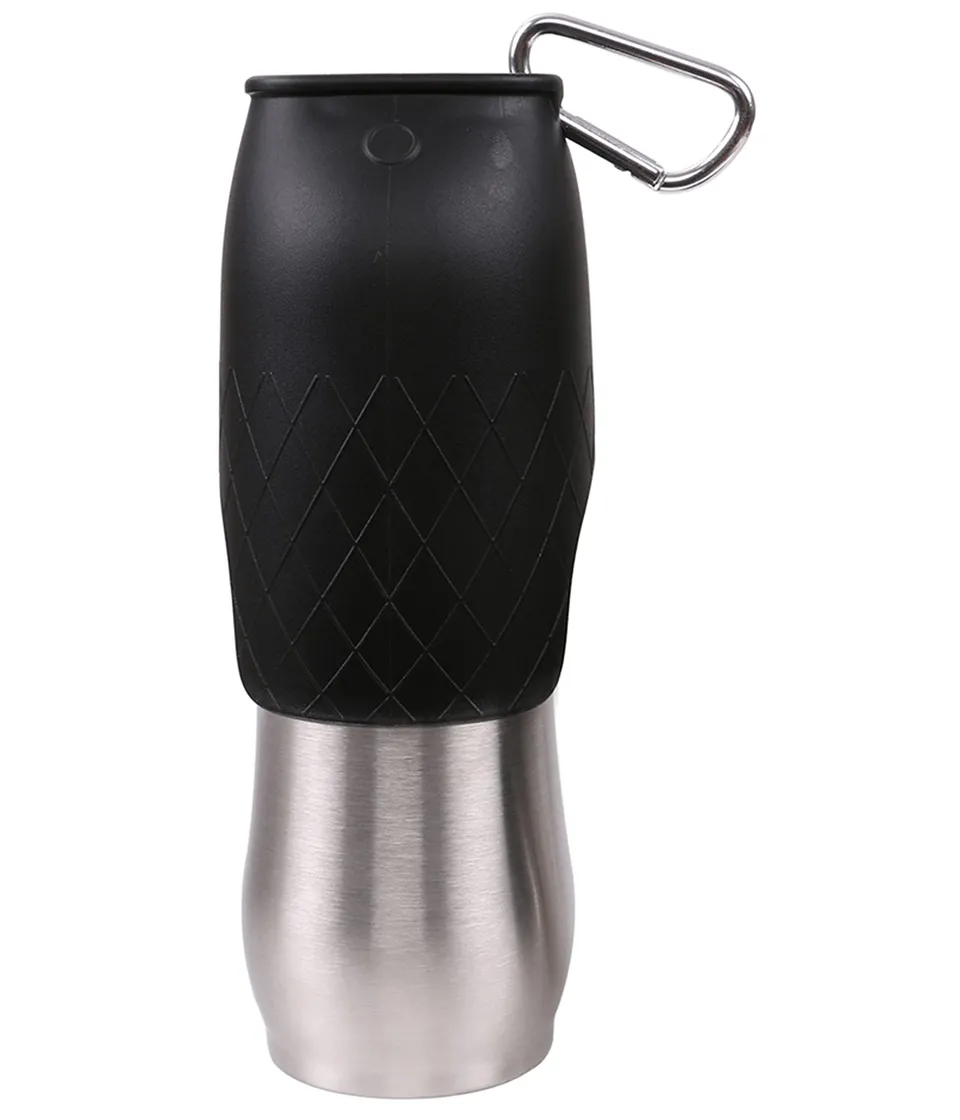 Dehner Lieblinge Travel Hundetrinkflasche 600 ml Edelstahl
