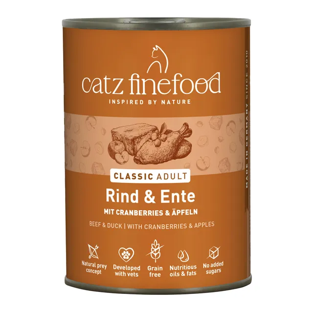 catz finefood N° 23 Rind & Ente Nassfutter 6 x 400 g