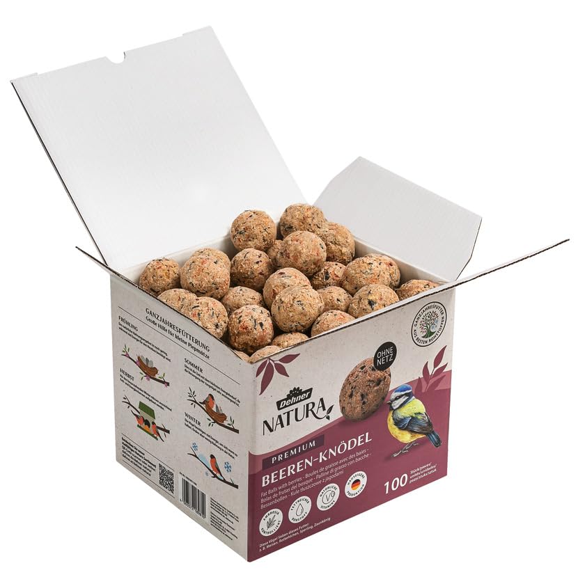 Dehner Natura Meisenknödel ohne Netz Beeren Wildvogelfutter 100x90g