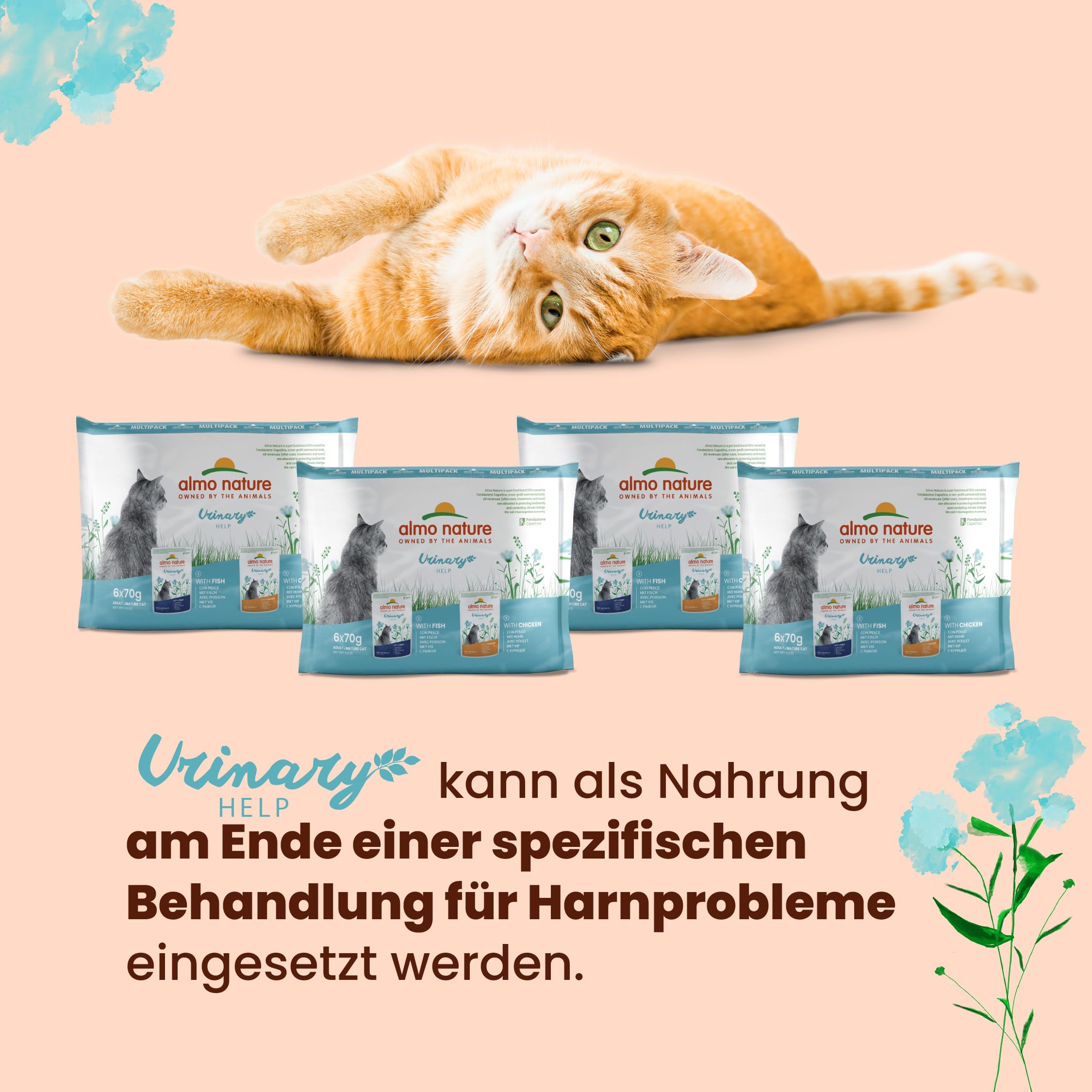Almo Nature Urinary Help Nassfutter Fisch 30x70g Harnwege