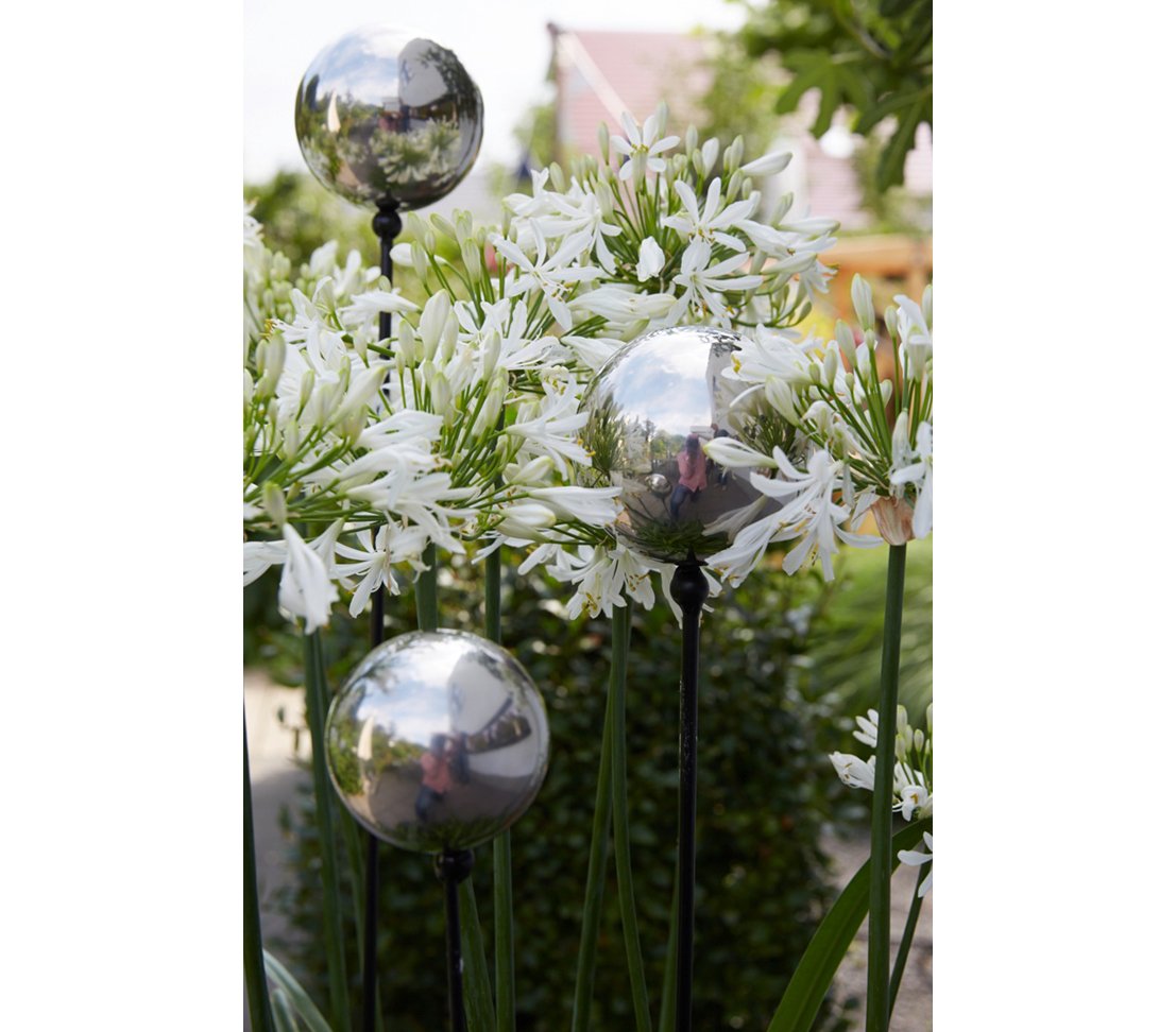 Dehner Edelstahlkugel poliert silber Ø25cm Deko