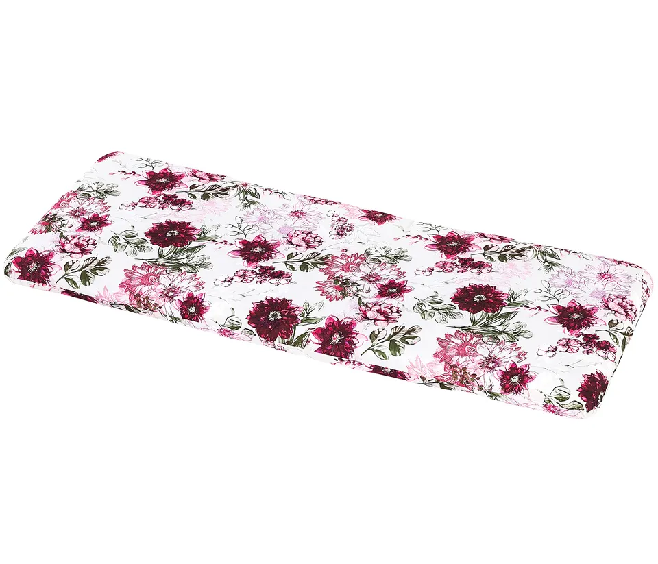 Dehner Solin Bankauflage 120x45 pink-weiß floral
