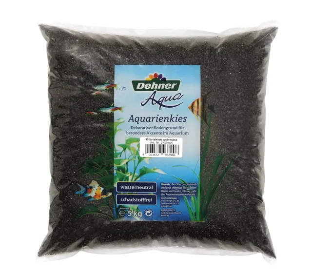 Dehner Premium Lovely Aquarienkies schwarz 2-3 mm 5 kg