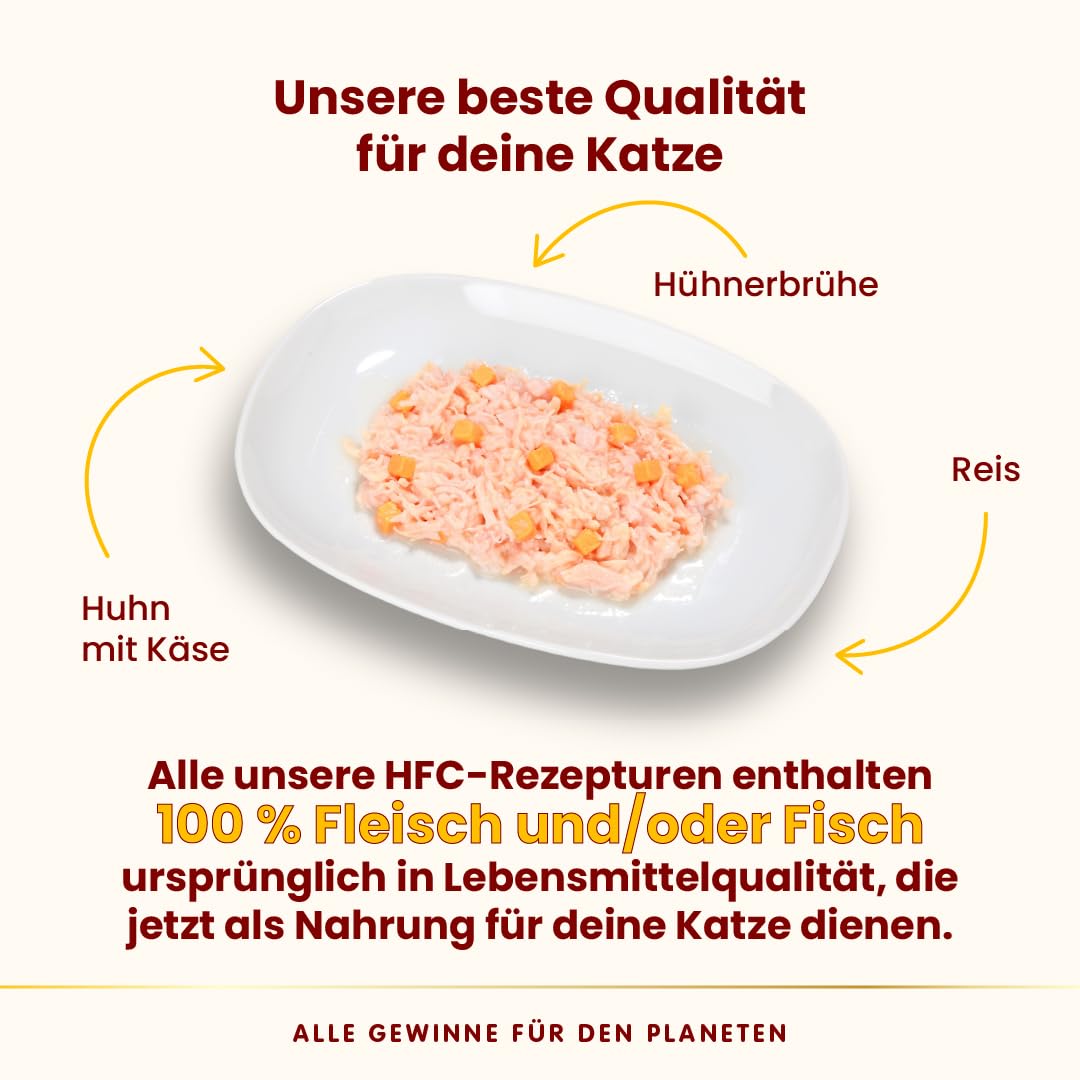 Almo Nature HFC Natural Huhn-Käse Nassfutter 24x70g