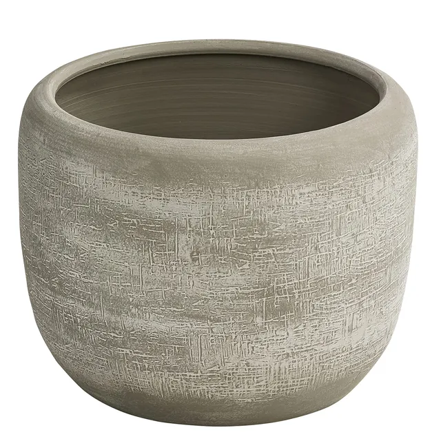 Dehner Romy Übertopf Creme Ø29 cm Keramik Relief
