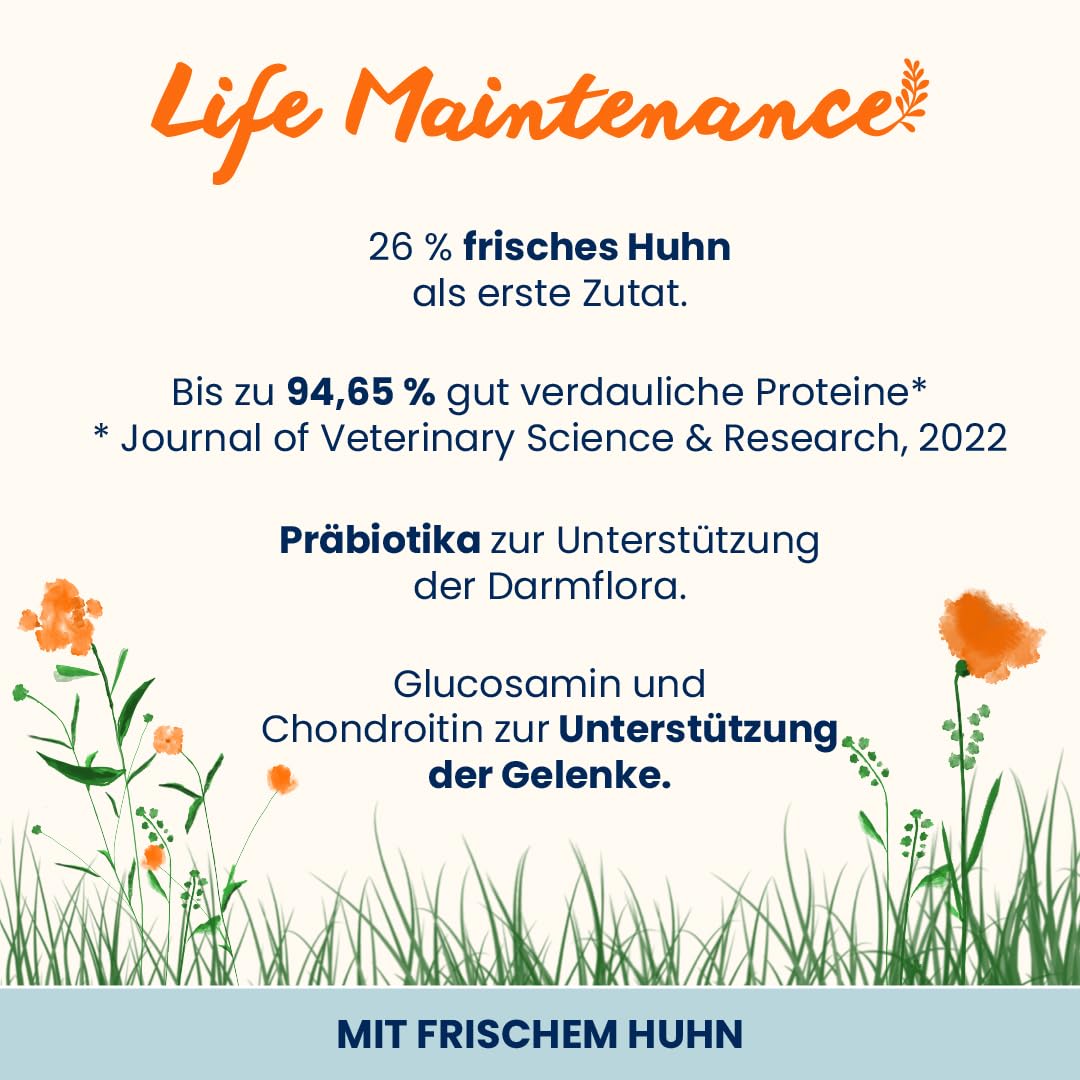 Almo Nature Life Maintenance L Hundetrockenfutter Huhn 12 kg