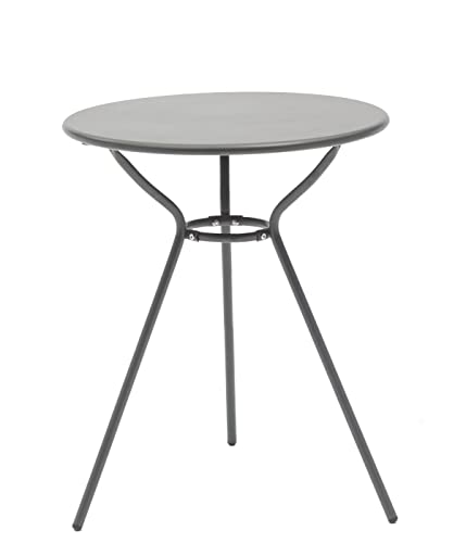 Dehner Oslo Balkontisch Stahl 60 cm anthrazit pulverbeschichtet