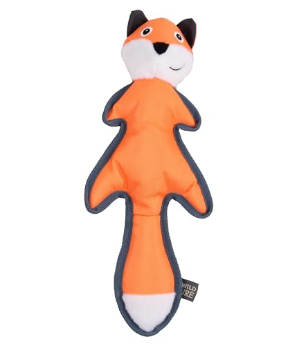 Dehner Wild Nature Outdoor Fox Hundespielzeug orange Quietscher