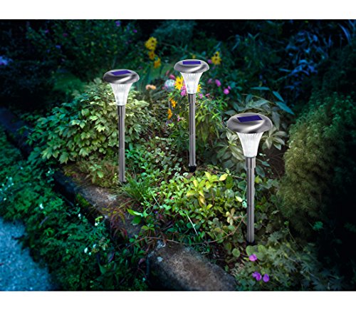 Dehner Living Capri Solarleuchte 3er Set silber 46 cm