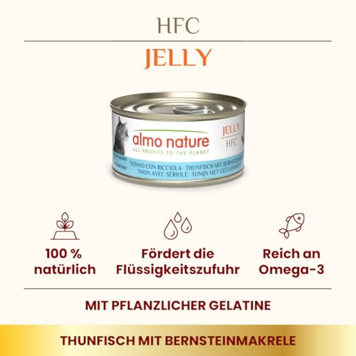 Almo Nature HFC Jelly Nassfutter Thunfisch Makrele 70g 24er