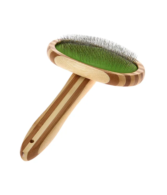 Dehner Lieblinge Softbürste Bambus 19,5 cm für Fellpflege