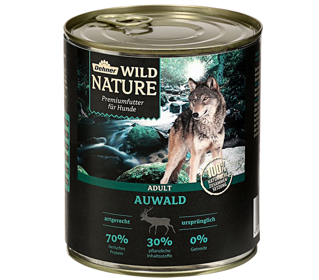 Dehner Wild Nature Auwald Nassfutter Wild 6x800g getreidefrei