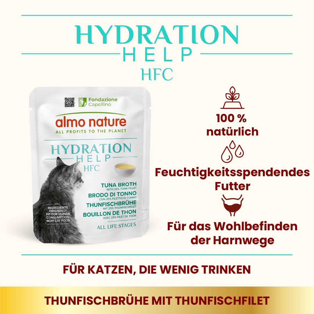 Almo Nature HFC Hydration Nassfutter Thunfisch 24x50g Brühe