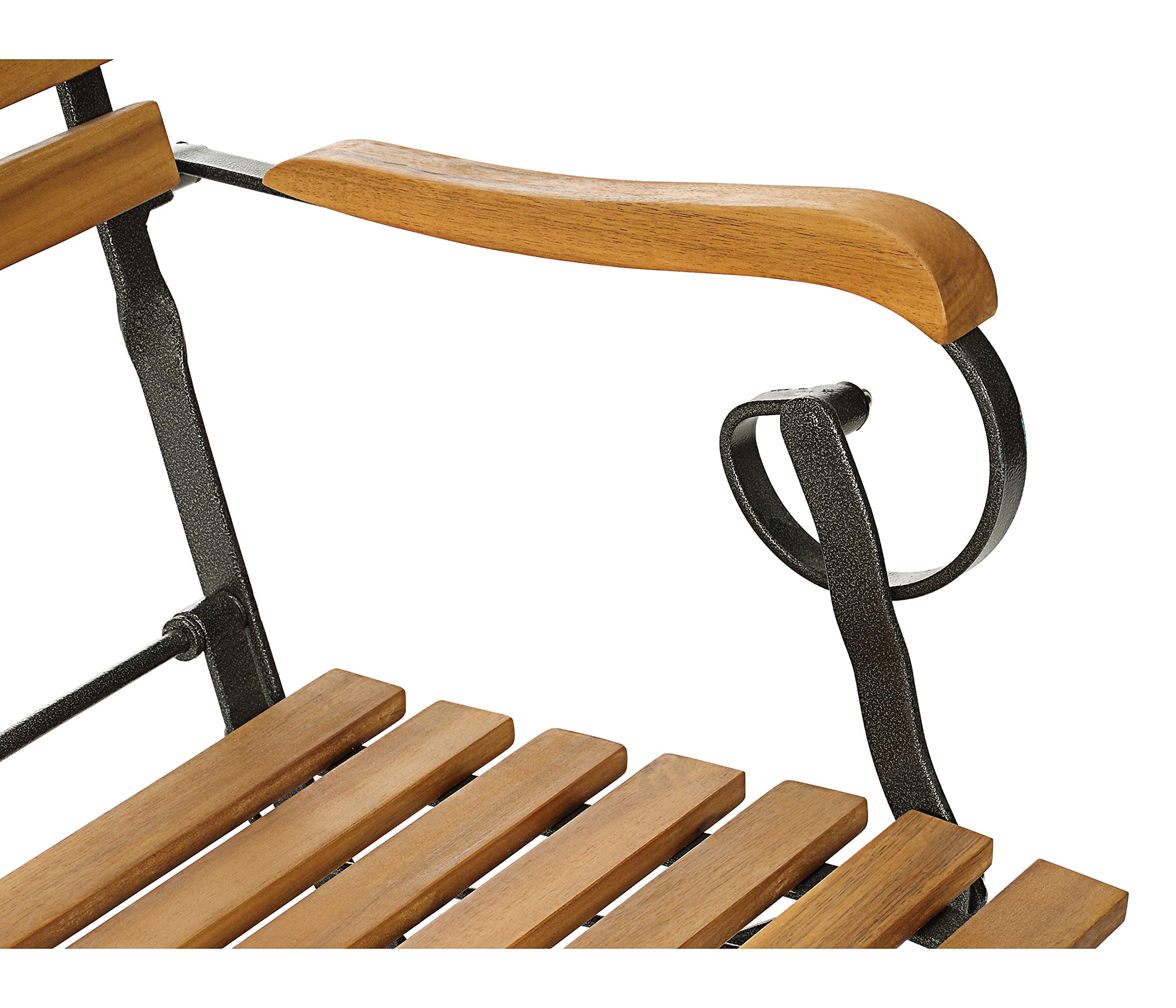 Dehner Tegernsee Klappbank 2-Sitzer natur 124 cm Akazienholz