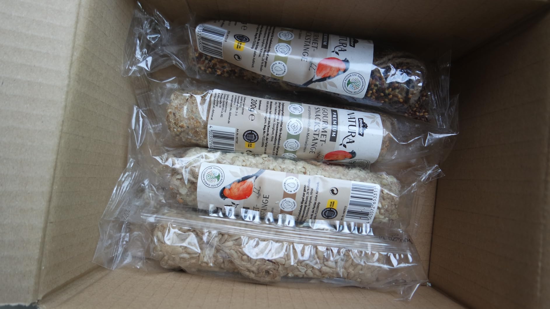 Dehner Natura Wildvogelfutter Fettstangen Erdnuss 800 g