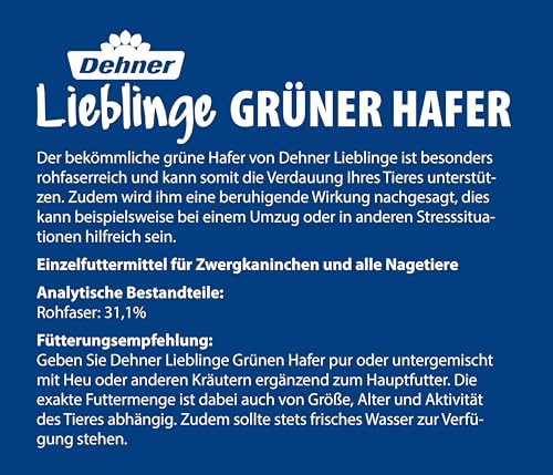 Dehner Lieblinge Grüner Hafer Nagersnack 4x225 g rohfaserreich