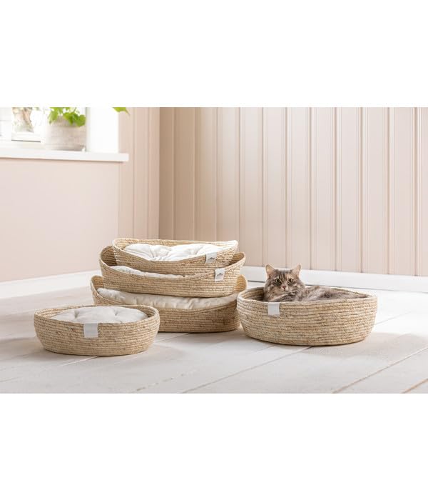 Dehner Lovely Tiefer Schlaf Katzenbett L beige 58x48cm