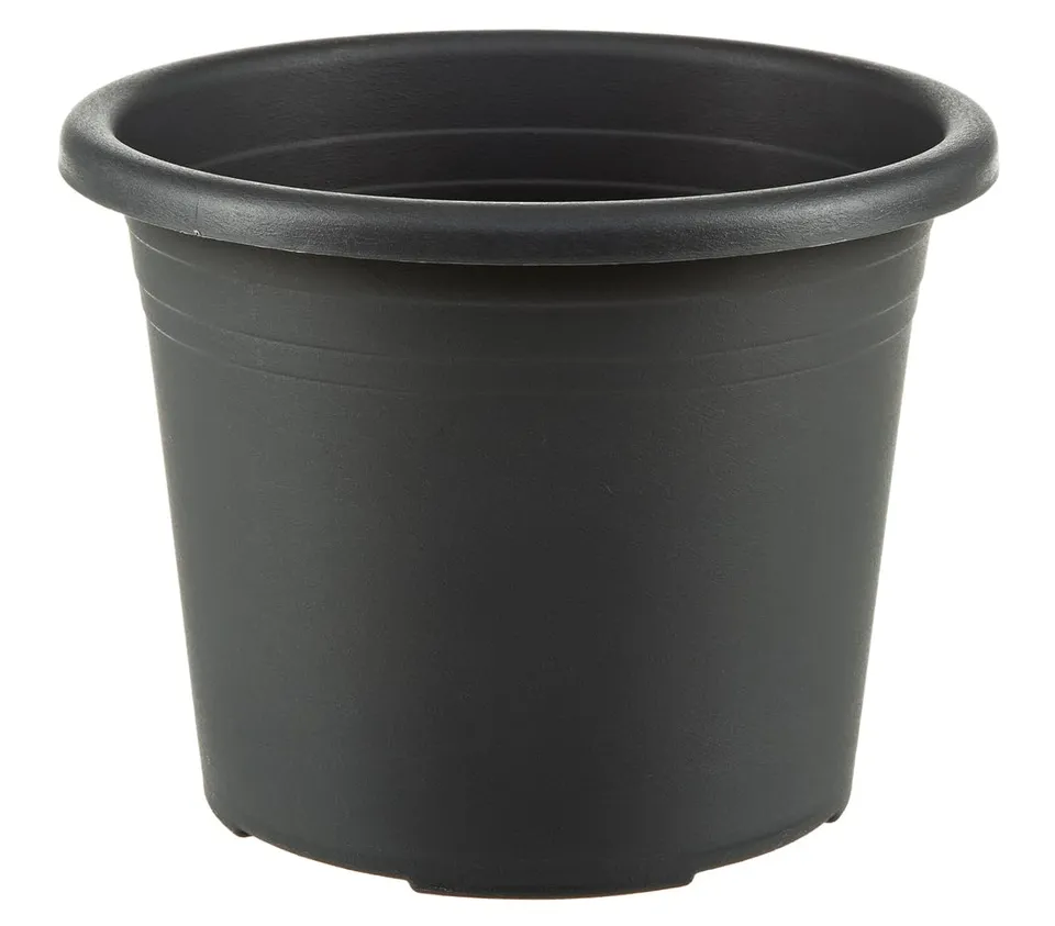 Dehner Cylindro Blumentopf Kunststoff anthrazit Ø 50 cm