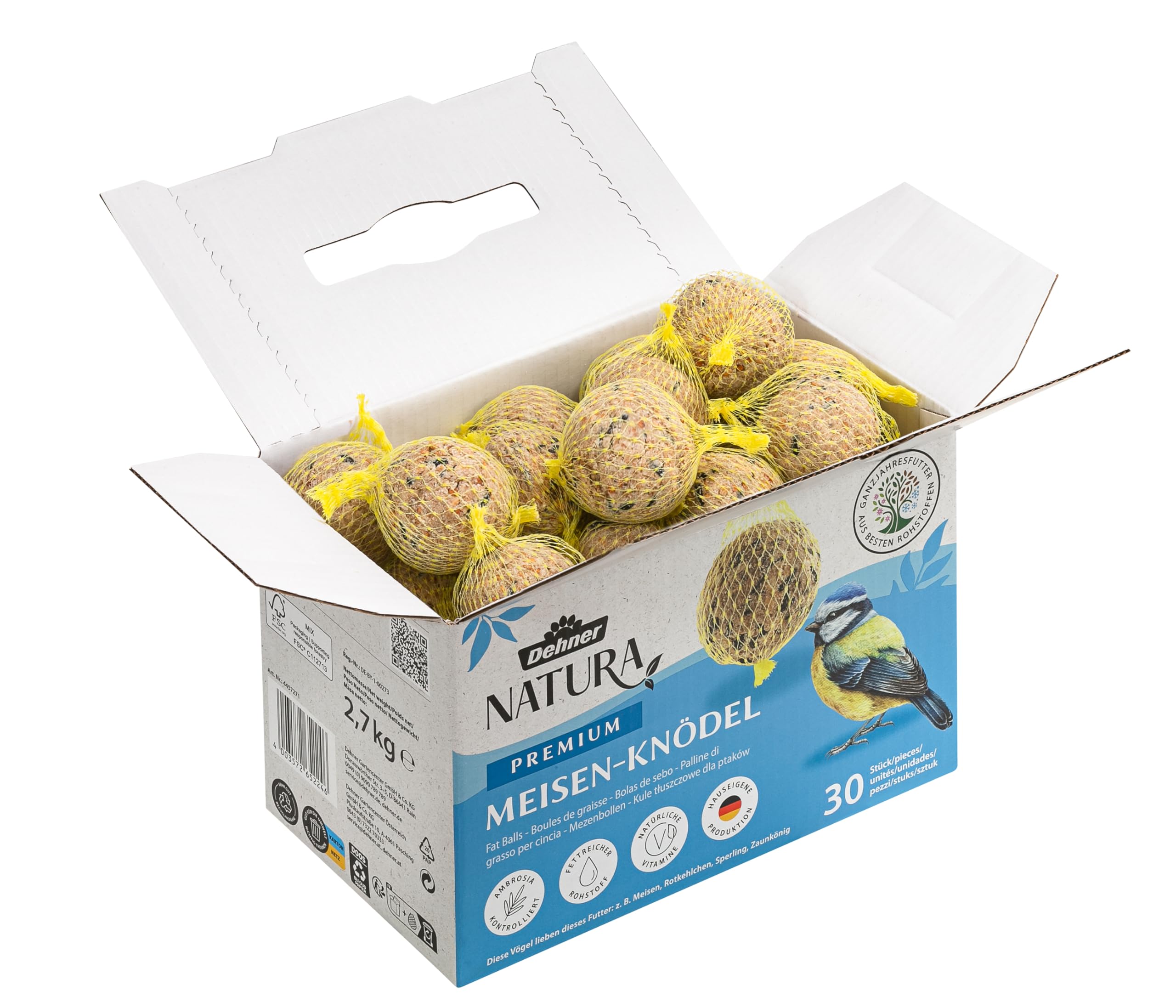 Dehner Natura Premium Meisenknödel Netz 30x90g Karton