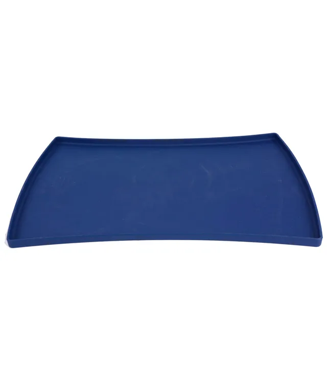 Dehner Premium Napfunterlage Silikon blau 48x30cm
