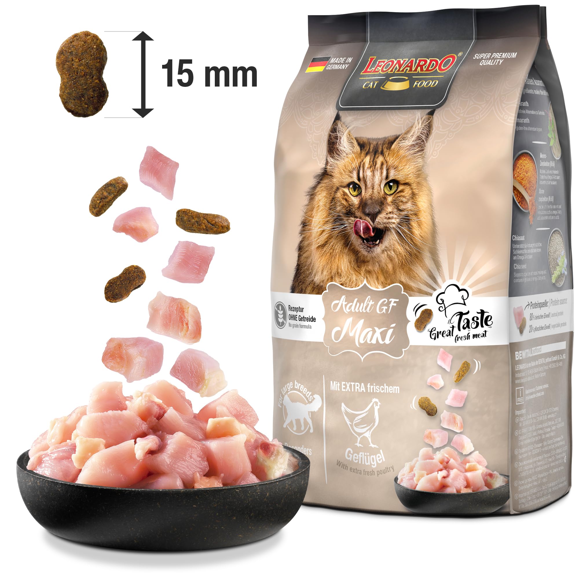Leonardo Adult GF Maxi Trockenfutter 7,5 kg getreidefrei