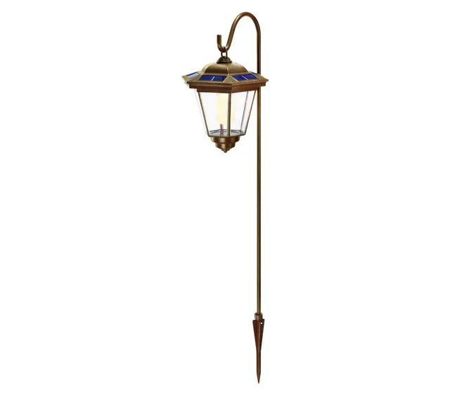 Dehner Tivoli Solarlaterne kupfer blau 85 cm mit Erdspieß