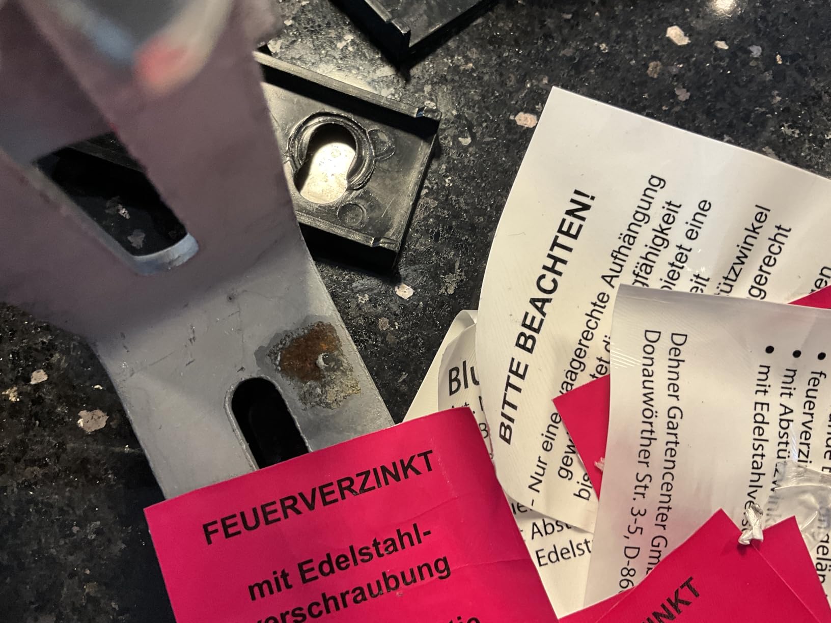 Dehner Premium Lovely Blumenkastenhalter silbergrau 2 Stück verzinkt