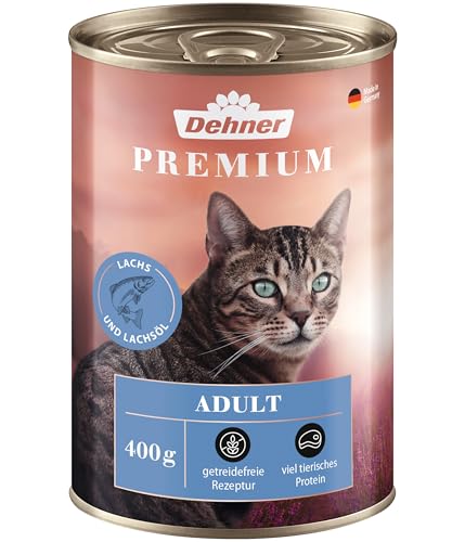 Dehner Premium Adult Nassfutter Lachs 6x400 g getreidefrei