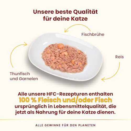 Almo Nature HFC Natural Katzenfutter Thunfisch Garnelen 24x70g natürlich