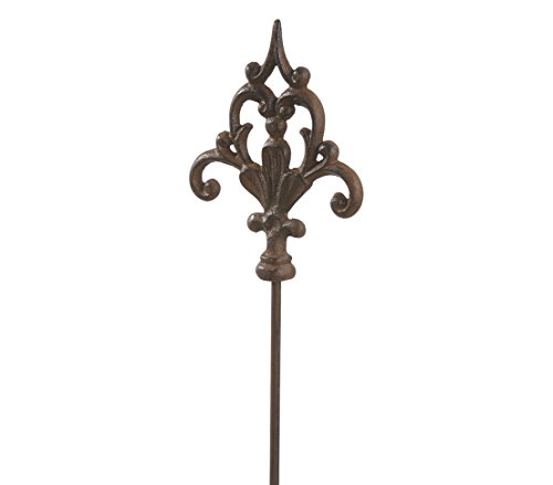 Dehner Premium Lovely Ornament Speer Gartenstab 6 Stück edelrost