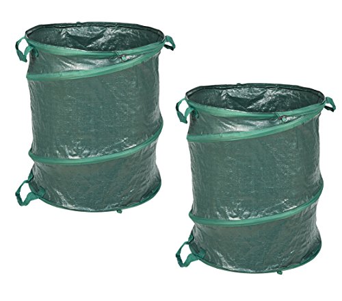 Dehner Pop-Up Comfort Gartenabfallsack 160 L 2er Set grün