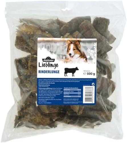Dehner Lieblinge Hundesnack Rinderlunge 500g senior