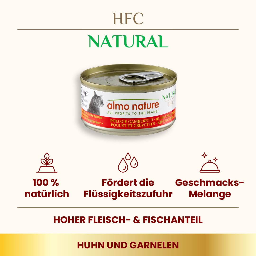 Almo Nature HFC Natural Nassfutter Huhn 6x70g natürlich