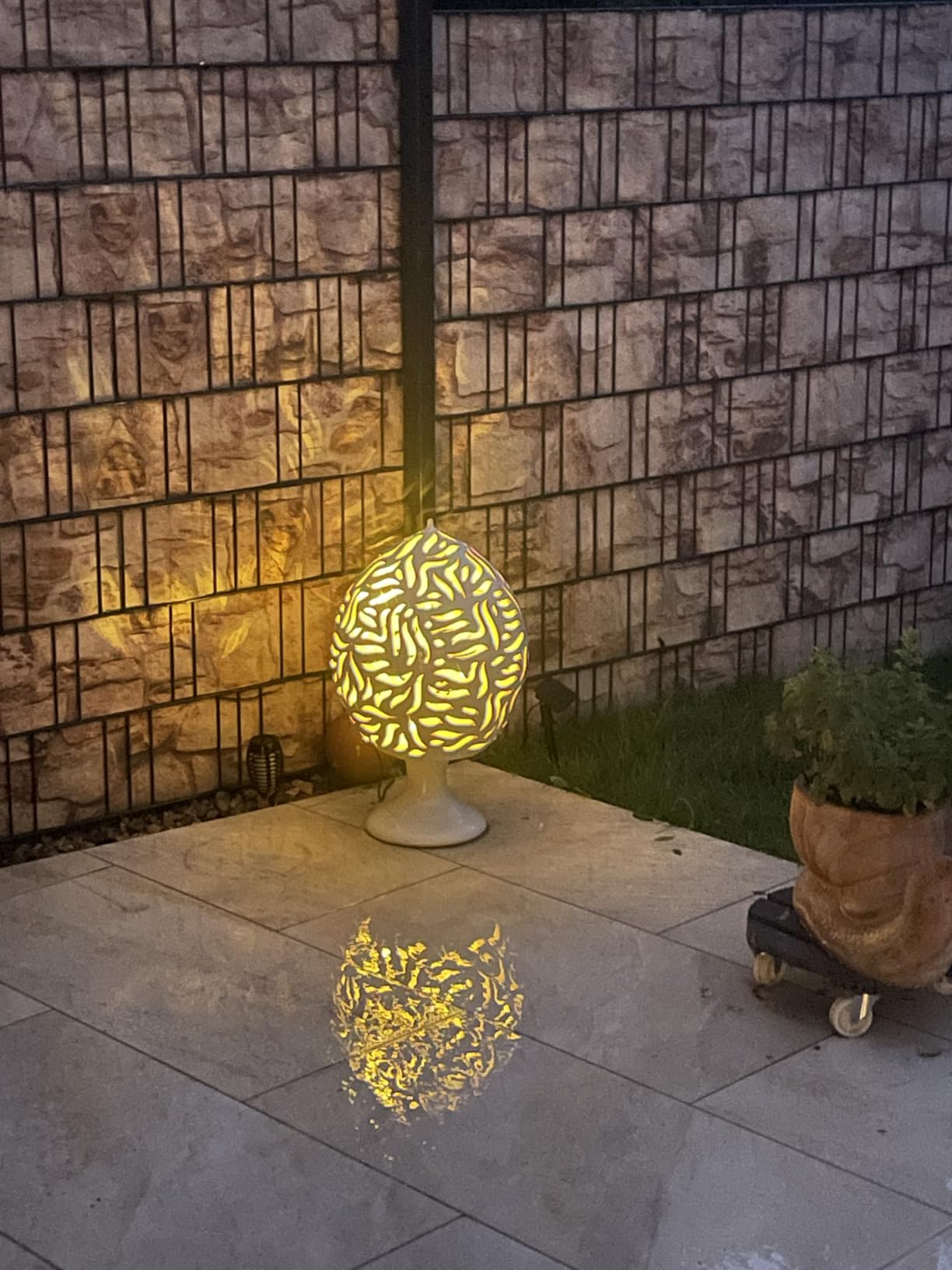 Dehner Premium Lovely Solar LED-Leuchte schwarz weißes Licht