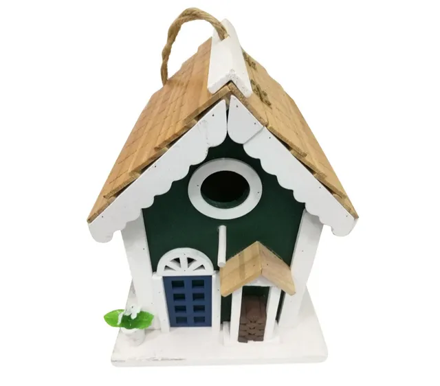 Dehner Natura Nistkasten Waldhaus 32mm Holz bunt Vogelschutz
